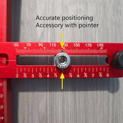 Buachois Cabinet Hardware Jig,Adjustable Cabinet Template Tool for Knobs,Handles and Pulls,Punch Locator Drill Guide,Precise Woodworking Drill Guide for Drawer Cabinet Installation