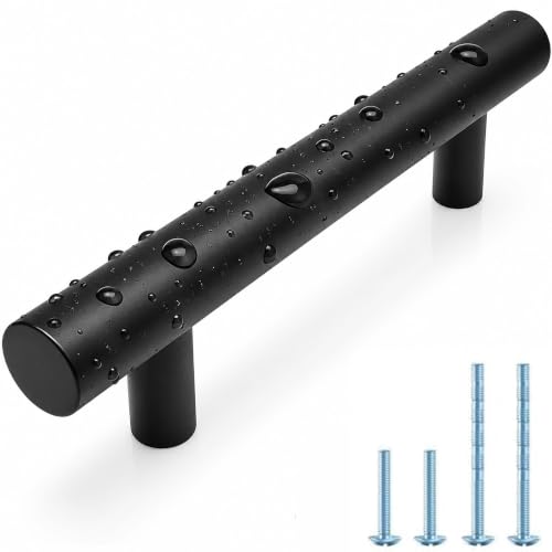 Cabinet Handles Black 15 Pack, 3 Inch Hole Center, 5 Inch Stainless Steel - color: Matte Black, size: 3 inch Hole Center