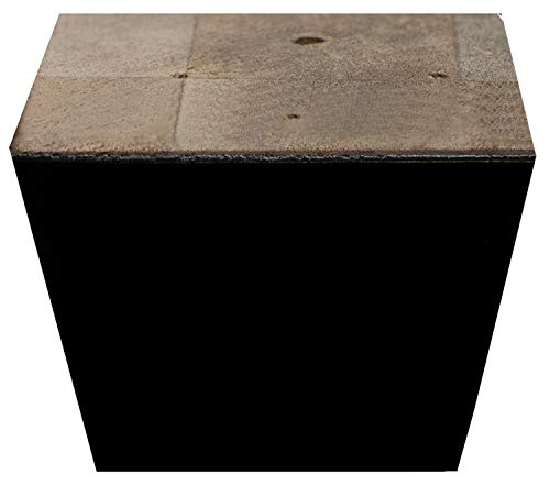 Furniture Legs for Sofa Chair Couch or Ottoman, Set of 4 Replacement Feet, 3 Inch Tall, Square with Tapered Sides, Dark Espresso Finish - color: Dark Espresso