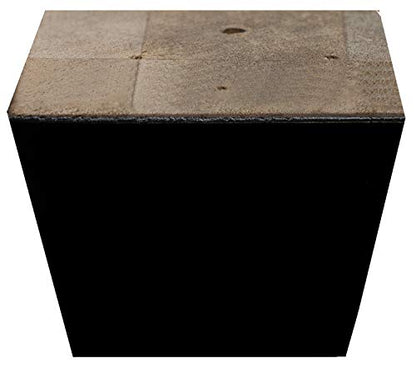 Furniture Legs for Sofa Chair Couch or Ottoman, Set of 4 Replacement Feet, 3 Inch Tall, Square with Tapered Sides, Dark Espresso Finish - color: Dark Espresso