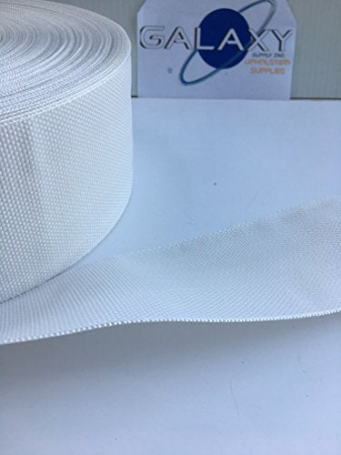 Upholstery Poly Webbing 3-1/2" X 10 Yards = 30 FT. Sold & Delivery to NY, NJ and PA Upholstery Shop Since 2018.# SW171White UPC901005