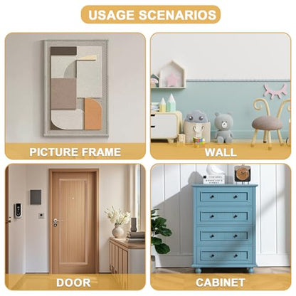 Soengsau 15-Pack 15.75" Unfinished Wood Astragal Trim - Easy to Paint, Cute Decorative Molding DIY Craft for Furniture Frame, Mirror Edge, Wall, Door, Closet, Dresser, Shelf