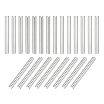 MECCANIXITY 22Pcs Dowel Pin 5mm x 45mm Shelf Support Pin 304 Stainless Steel Shelf Pegs for Shelves Cabinets Furniture Nickel Plated, Silver Tone - size: 5mm x 45mm