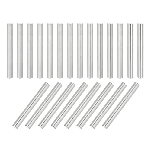 MECCANIXITY 22Pcs Dowel Pin 5mm x 45mm Shelf Support Pin 304 Stainless Steel Shelf Pegs for Shelves Cabinets Furniture Nickel Plated, Silver Tone - size: 5mm x 45mm