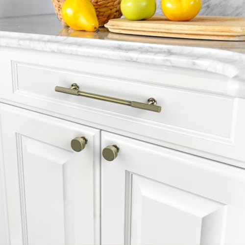 Asidrama 10 Pack 6.3 inch Brushed Antique Bronze Kitchen Cabinet Handles - color: Brushed Antique Bronze, size: 6.3" Hole Center