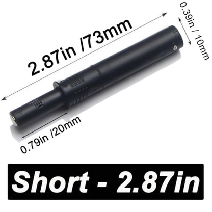 2.87" Push to Open Cabinet Hardware 10 Pack Push Latch & Lock - color: Black, size: 2.87in - 10 Pack