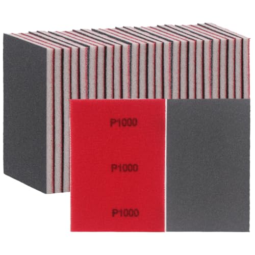 30 PCS Sanding Sponge 1000 Grit Wet Dry Sandpaper Assortment Sanding Blocks - size: #1000 Particle size