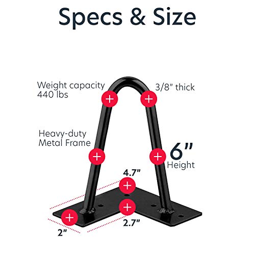 EconoHome Metal Hairpin Legs 6 inch - Modern Table & Desk Legs for DIY Projects - size: 6 Inch