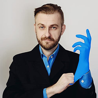 PEIPU Nitrile Disposable Gloves，Powder Free, Cleaning Service Gloves, Latex Free - size: Small (Pack of 100), style: 100 Pcs