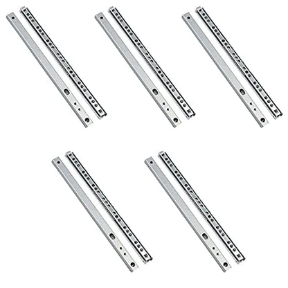ETOPARS 5 Pairs 14" Heavy Duty 17mm Drawer Runners Slide Ball Bearing - size: 14" / 342mm