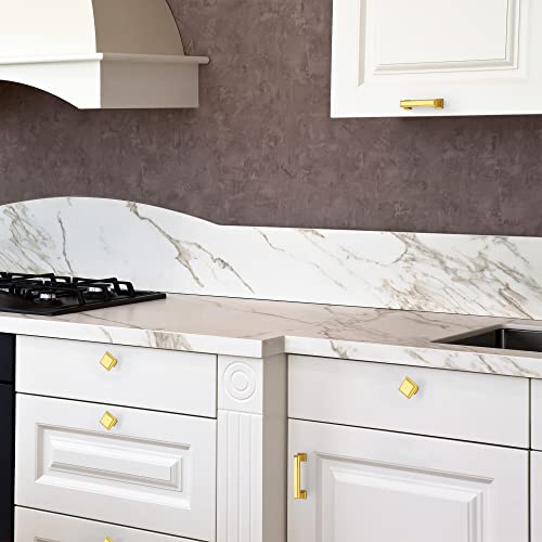 Ravinte Hardware Gold Cabinet Pulls, Single Hole, 5 Pack - color: Gold, size: Single Hole
