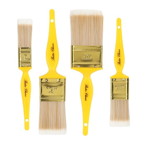Bates- Paint Brush Set, 4 Pack, 1", 1.5", 2", 2.5", Synthetic Bristles