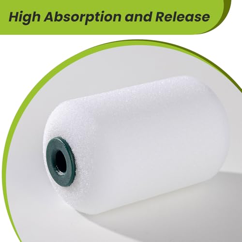 Mini Foam Paint Roller Covers, 2 Inch, 12 Pack, High Density - size: 2 inch,12 pack