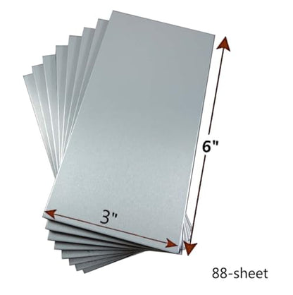 64pcs Peel and Stick Aluminum Mosaic Wall Stickers, Silver - color: Silver