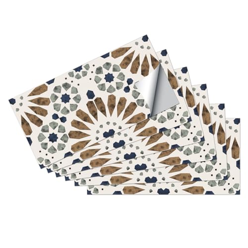 Peel and Stick Backsplash Tile Sticker, 5.91x11.81 inch, 15pcs - color: Fg-l51-hzw, size: 5.91 x 11.81 inch