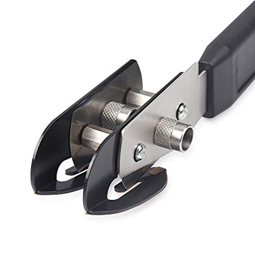 Gomake Vinyl Backing Cutter Dual Blades Two Cuts in One PTFE Coating Safety Film Cutting Knife for Backer Strip Cutting and Car Tinting With10 Extra Blades, 3 PTFE Stickers - color: Double Slitter Knife