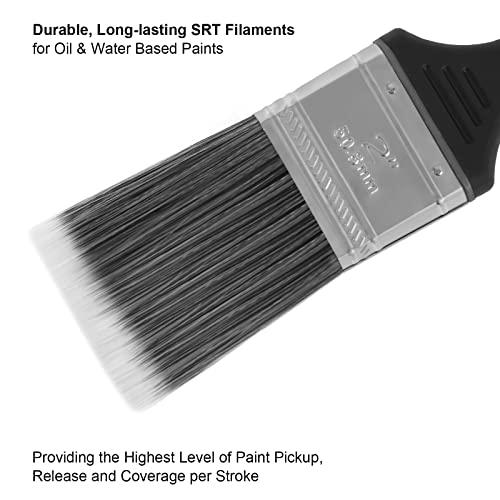 Genixart Paint Brush Set Decorating, Angled Cutting in Paintbrushes