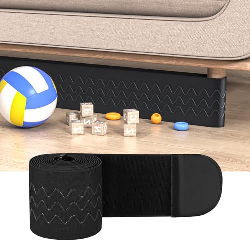 Under Couch Blocker 5" x 13 ft, Elastic Sofa Gap Bumper for Kids & Pets - size: Large
