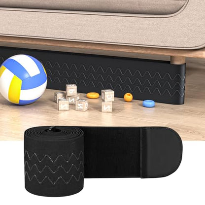 Under Couch Blocker 5" x 13 ft, Elastic Sofa Gap Bumper for Kids & Pets - size: Large