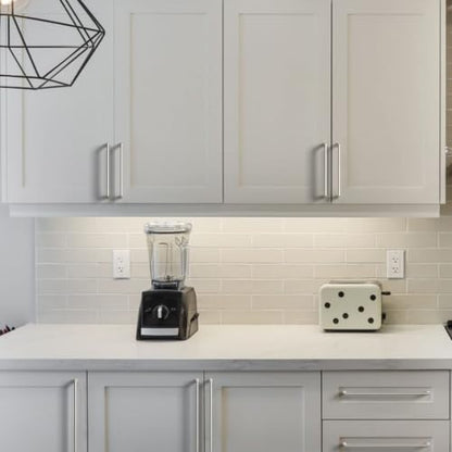 Amerdeco 10 Pack Brushed Satin Nickel Cabinet Pulls 8.8" - color: Brushed Satin Nickel, size: 8.8" hole center
