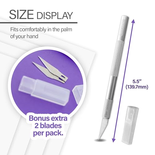 BAZIC Products Precision Craft Knife with #11 Blade, 24-Box - size: 24-Pack