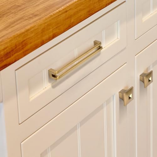 7-1/2 Inch(192mm) Hole Center Champagne Bronze Zinc Alloy Solid Cabinet Pulls,Dresser Cabinet Handles Luxury Cabinet Pull Hardware for Bedroom, Kitchen 6 Pack 7600 - color: Champagne Bronze, size: 7-1/2 Inch Hole Center