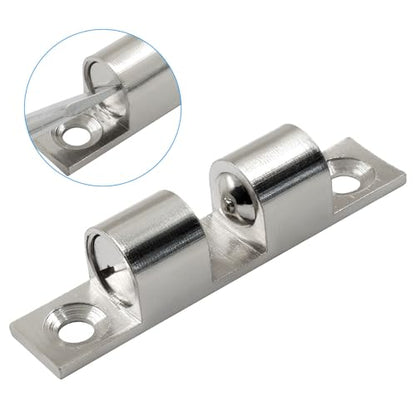 BokWin 2 Inch / 50mm Double Roller Catch Cabinet Latches, 4 Pack - size: 2 Inch / 50mm