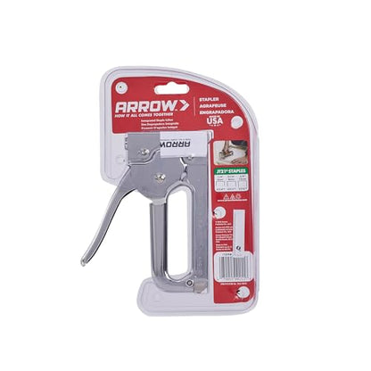 Arrow JT21CM Professional Light Duty Staple Gun for Upholstery, Crafts, Office, Fits 1/4", 5/16”, or 3/8" Staples (Pack of 4) - size: 4-Pack