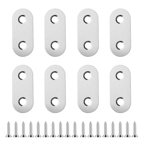 8pcs 37mm Flat Plate Straight Brackets - size: 8Pcs 37 Straight