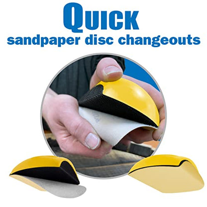 5 Inch Sanding Mouse Hook and Loop Sanding Block for use with Sanding Discs - size: 5" Sanding Mouse, style: 5" Sanding Mouse