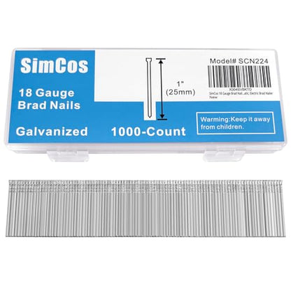 18 Gauge Brad Nails 1 Inch,1000-Pack - size: 1" -- 1000 PCS