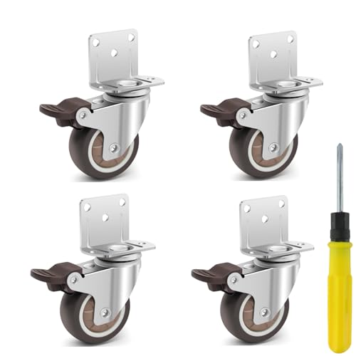 Semetall 2 Inch Side Mount Casters L-Shaped Set of 4 - style: A-78