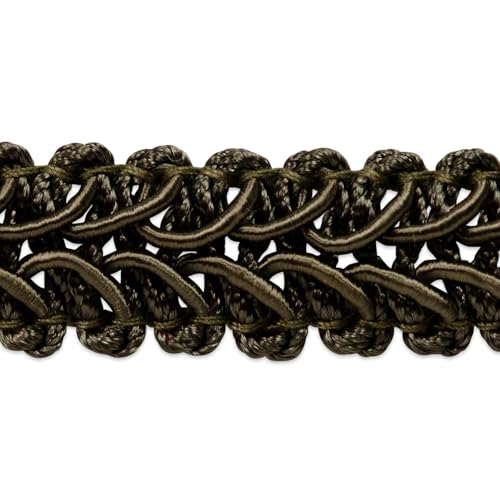 Gimp/Woven Braid Trim by The Yard (Pewter) - color: Pewter
