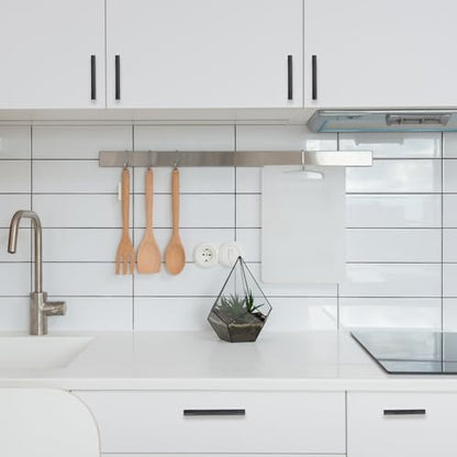 10 Pack 3.75 Inch Matte Black Kitchen Cabinet Handles - color: Matte Black, size: 3-3/4'' Hole Center(96mm)