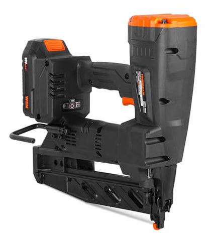 WEN 20V Max Cordless Brushless 16-Gauge Brad Nailer with 2.0Ah Battery and Charger (20516) - size: 20V 16-Gauge Brushless Nailer