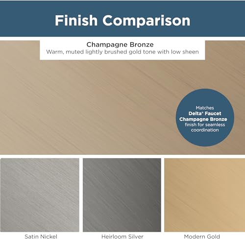 Franklin Brass (10-Pack) – Champagne Bronze Cabinet Knobs for Dressers, Drawers, Kitchen Cabinet Door, Vanity, Furniture, Closet Knobs, 1-3/16 Inch Round | Mushroom - color: Champagne Bronze