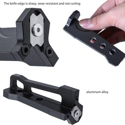 Manual Edge Banding Trimmer,Edge Chamfer Burr Scraper Veneer Edge Cutter Tool Veneer Edge Trimmer for Woodworking (1Set)