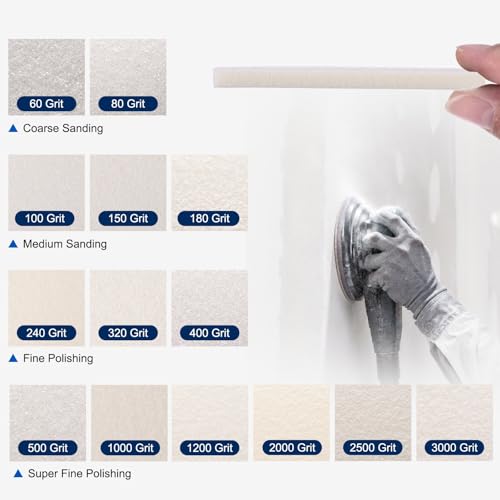 18Pcs 320Grit Sanding Sponges, 4x2.8In Hook & Loop White - size: 320 Grit