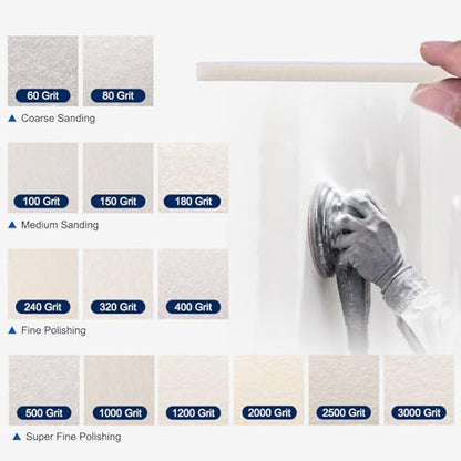 18Pcs 1200-1500Grit Sanding Sponges, 4x2.8In Hook & Loop White - size: 1200-1500 Grit