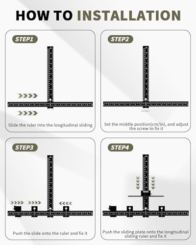 Precision Cabinet Hardware Jig for Woodworking – Adjustable & Durable - color: Black
