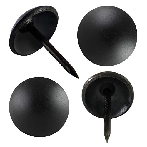 decotacks® Matt Black Upholstery Nails/Tacks 7/16in - 100 Pcs [Matt Black] DX0511MBL