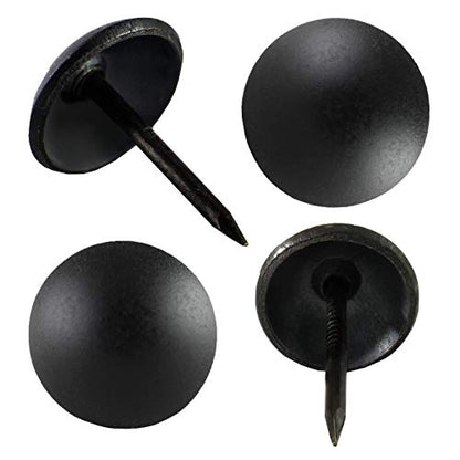 decotacks® Matt Black Upholstery Nails/Tacks 7/16in - 100 Pcs [Matt Black] DX0511MBL