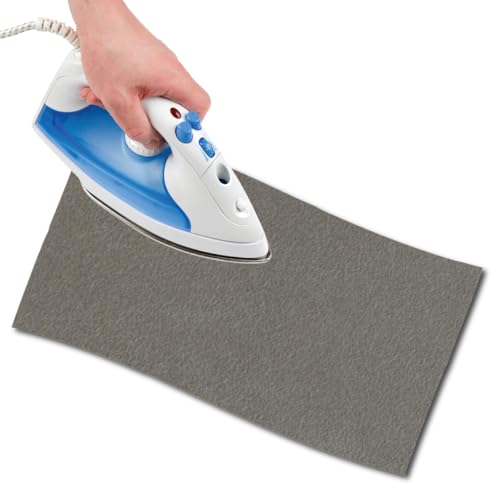 USIT, 1pc Iron-On Mock Suede Repair Patch, 18"x4.5", Ideal for Repairing Trousers, Jackets and Shirts, Unalterable Dyes, Taupe - color: Taupe, size: 11.5x45 cm