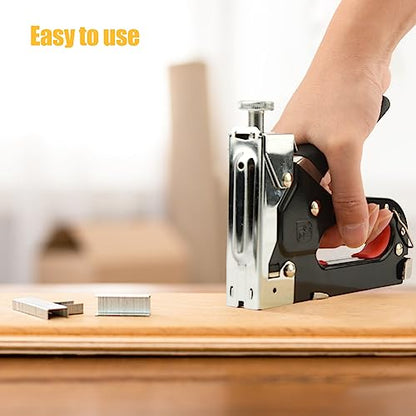 Upholstery Staple Gun Heavy Duty, 3 in 1 Staple Gun Kit with 1200 Staples