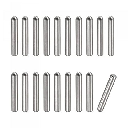 uxcell 2.6x16mm Dowel Pins, 50pcs 304 Stainless Steel Round Head Flat Chamfered End Dowel Pin Bunk Bed Pins Shelf Pegs Support Shelves Fasten Elements - size: 2.6x16mm