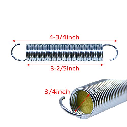 Yoogu 4 3/4 inch Recliner Sofa Chair Couch Springs Replacement Part | 2 PCS - size: 4-3/4 Inch 46 Turns