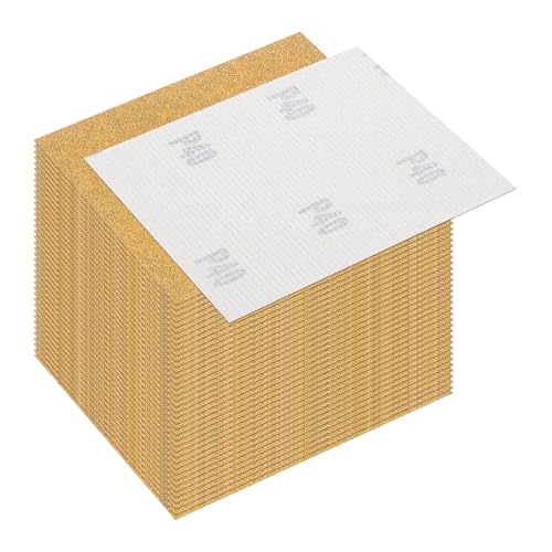40 Pcs 40 Grit Sandpaper 4.5x5.5 Inch Sand Paper Alumina Abrasive - size: 4.5 x 5.5 Inch(40 Grit)