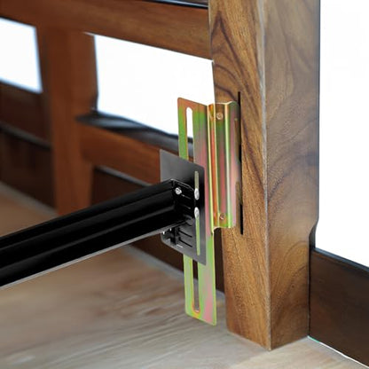 Set of 4 Bed Frame Conversion Brackets, Bolt On to Hook On
