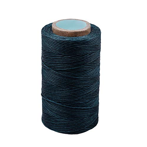 284Yards Leather Sewing Thread Waxed, Waxed Polyester Cord, Wax String - color: Blackish Green