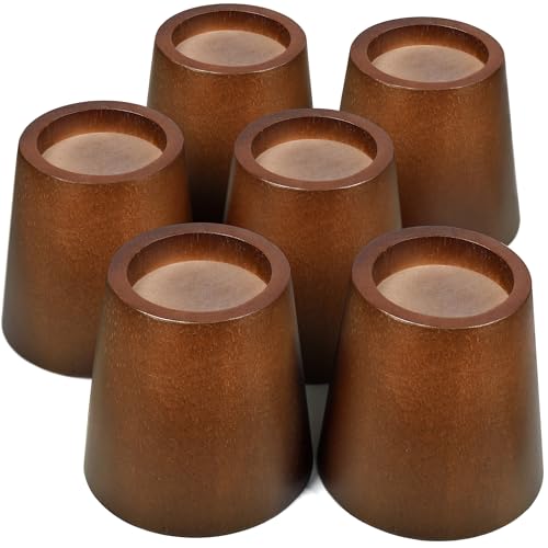 Wooden Bed Risers 3 Inch Round Furniture Risers Set of 6, Heavy Duty Wood Bed Lifts Risers for Bed Frame, Table, Sofa, Couch, Desk, Dresser - size: 3 inch Round